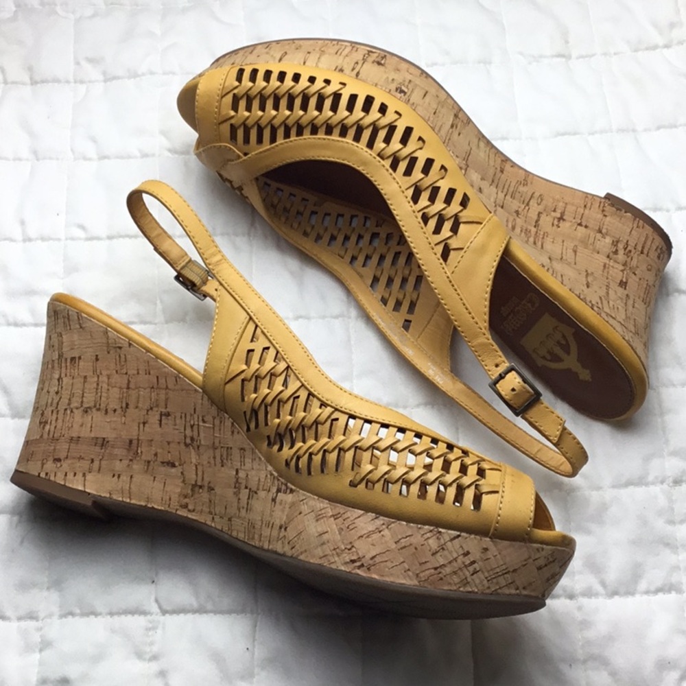 Crown Vintage Mustard Cork Pixie Wedges